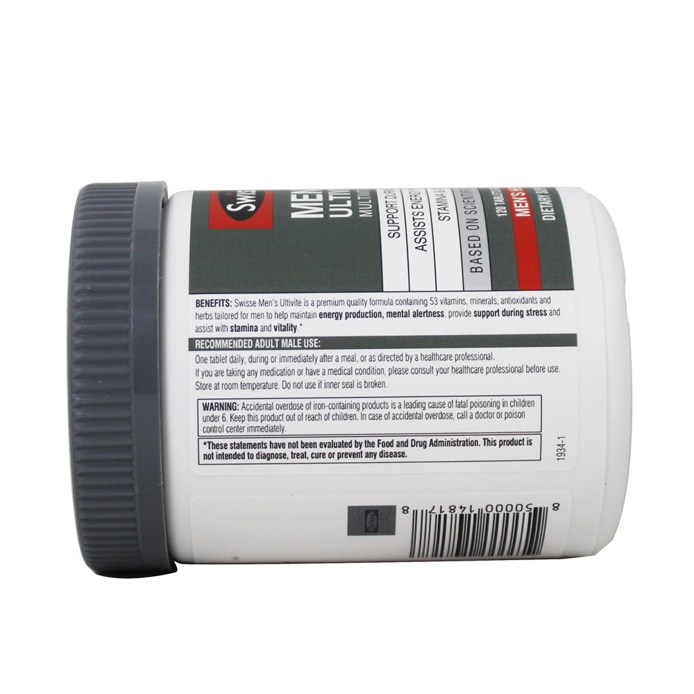 Multivitamínico Ultivite Masculino - 120 Tablet (s) Swisse - Imagem 4