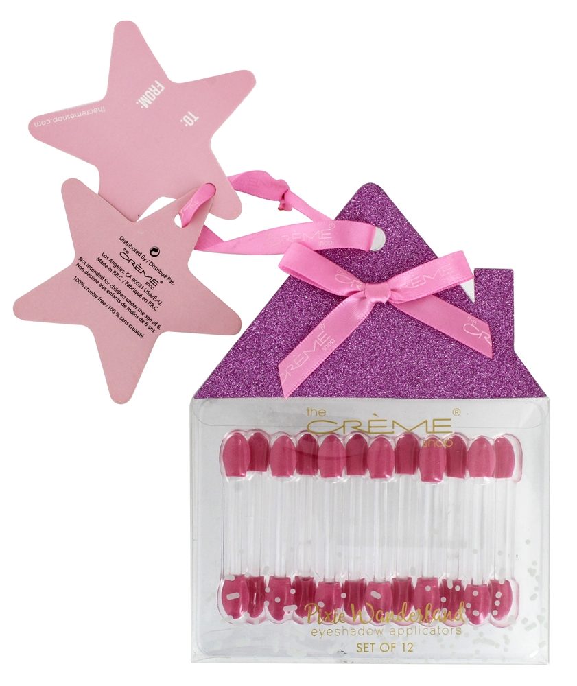 Duende País das maravilhas Eyeshadow Aplicadores Rosa - 12 Contagem The Creme Shop - Imagem 2