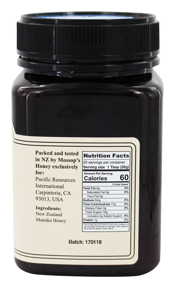 100% Cru Manuka Mel 20+ - 1.1 lbs. Pacific Resources International - Imagem 2