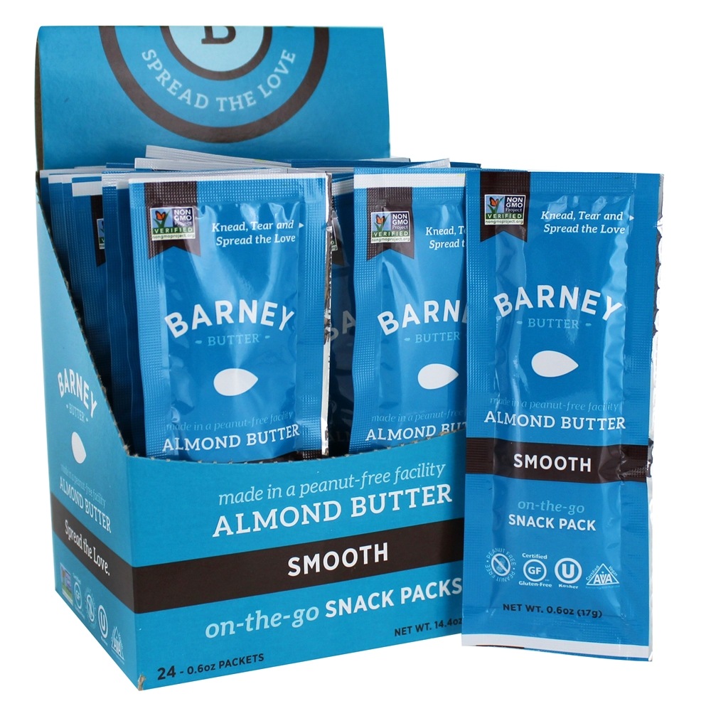 All Natural On-The-Go Amêndoa Manteiga Suave - 24 Pacotes (s) Barney Butter