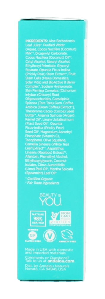 Creme De Noite Facial Facial Juvenil De Leite De Coco - 1.7 fl. oz. Andalou Naturals - Imagem 2