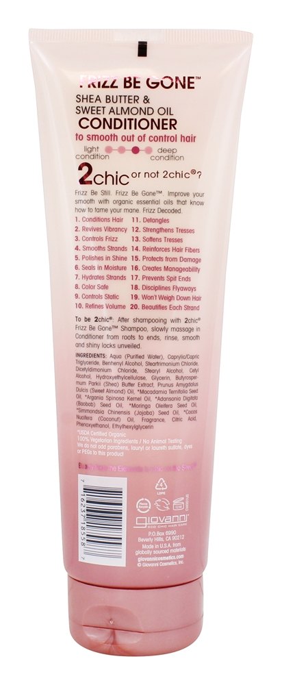 2chic Frisado Ser Ido Condicionador Karité Manteiga & Doce Amêndoa óleo - 8.5 fl. oz. Giovanni - Imagem 2