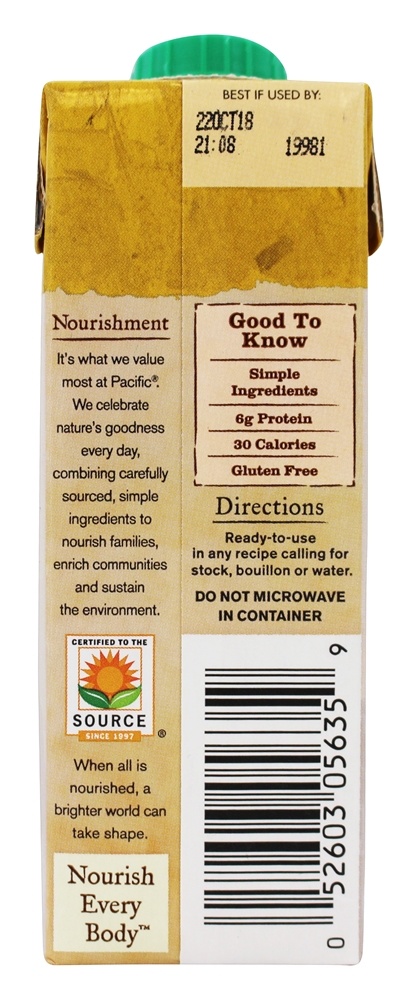 Estoque de galinha orgânica - 8 fl. oz. Pacific Foods - Imagem 3