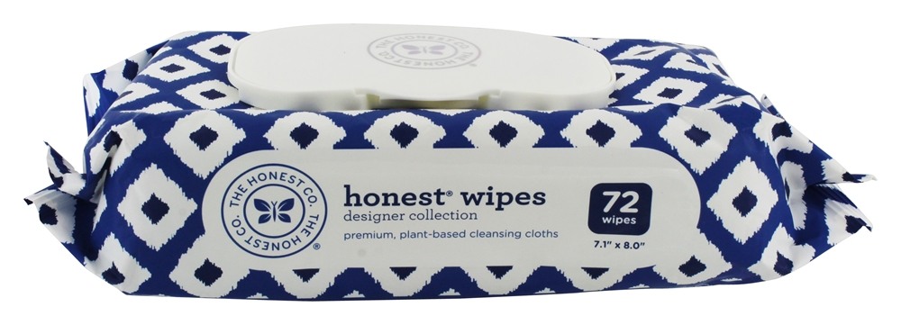 Honesto Bebê Toalhetes Estilista Coleção Azul Ikat Imprimir - 72 Limpe (s) The Honest Company