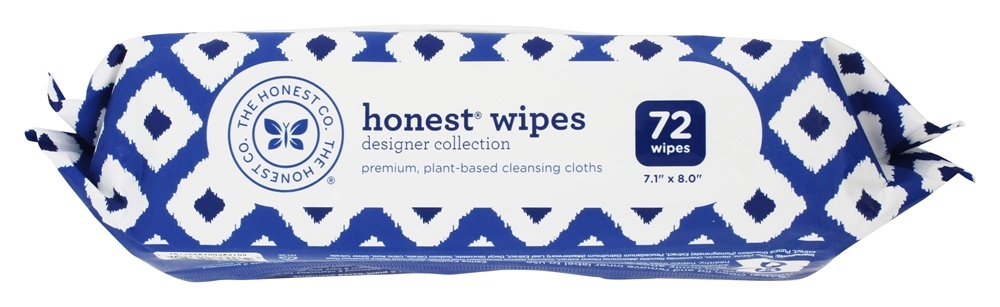 Honesto Bebê Toalhetes Estilista Coleção Azul Ikat Imprimir - 72 Limpe (s) The Honest Company - Imagem 4