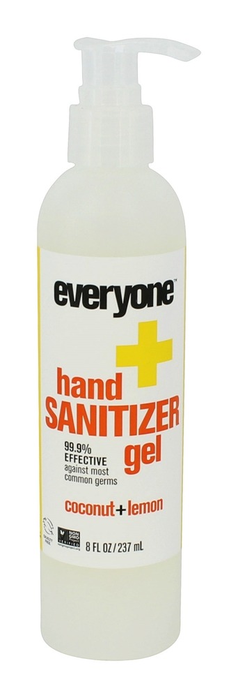Todo o mundo Mão Sanitizer Gel Coco + Limão - 8 fl. oz. EO Products
