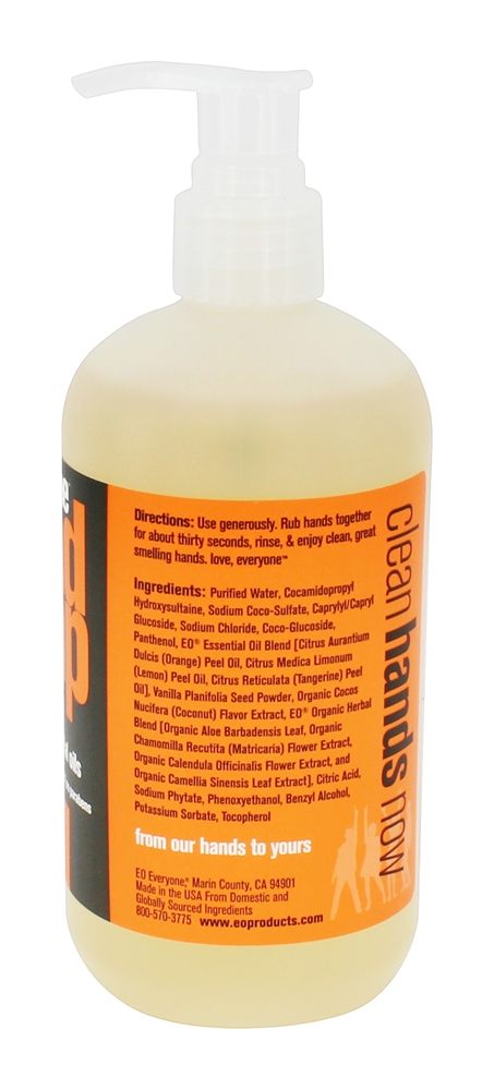 Todos Sabonete Líquido para Mãos Tangerina + Baunilha - 12.75 fl. oz. EO Products - Imagem 2