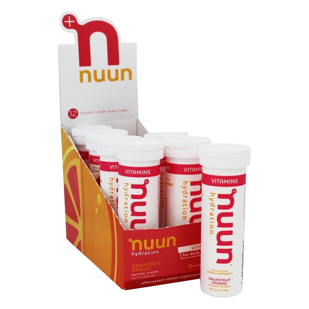 Suplemento vitamínico efervescente de hidratação Laranja toranja - Pacote 8 Nuun