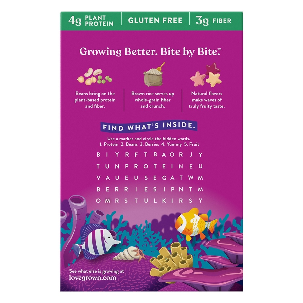 Vegan Crianças Feijão Cereal Frutoso Mar Estrelas - 7 oz. Love Grown - Imagem 2