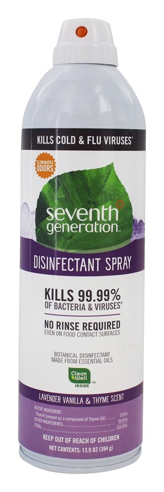 Desinfetante Spray Lavanda & Tomilho Perfume - 13.9 oz. Seventh Generation - Imagem 2