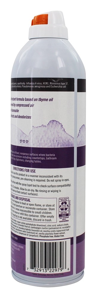 Desinfetante Spray Lavanda & Tomilho Perfume - 13.9 oz. Seventh Generation - Imagem 4