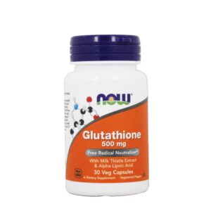 Neutralizador radical livre de glutationa 500 mg . - 30 Cápsula (s) vegetal (s) NOW Foods