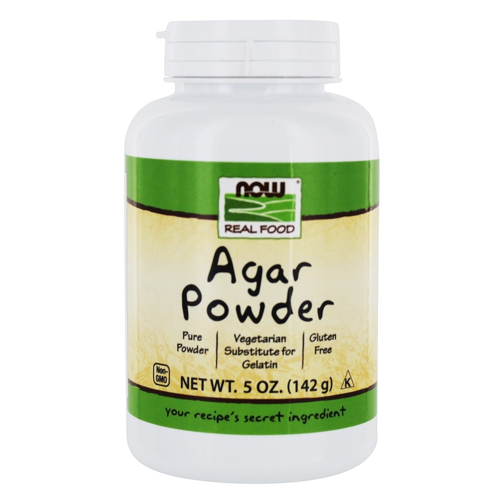 Real Comida ágar Pó Vegetariano Gelatina Substituir - 5 oz. NOW Foods