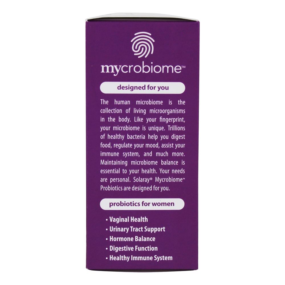 Miotobiome Probiotic + Fórmula Feminina de Inulina Prebiótica 50 Bilhões de UFC - 30 Cápsula (s) vegetal (s) Solaray - Imagem 4