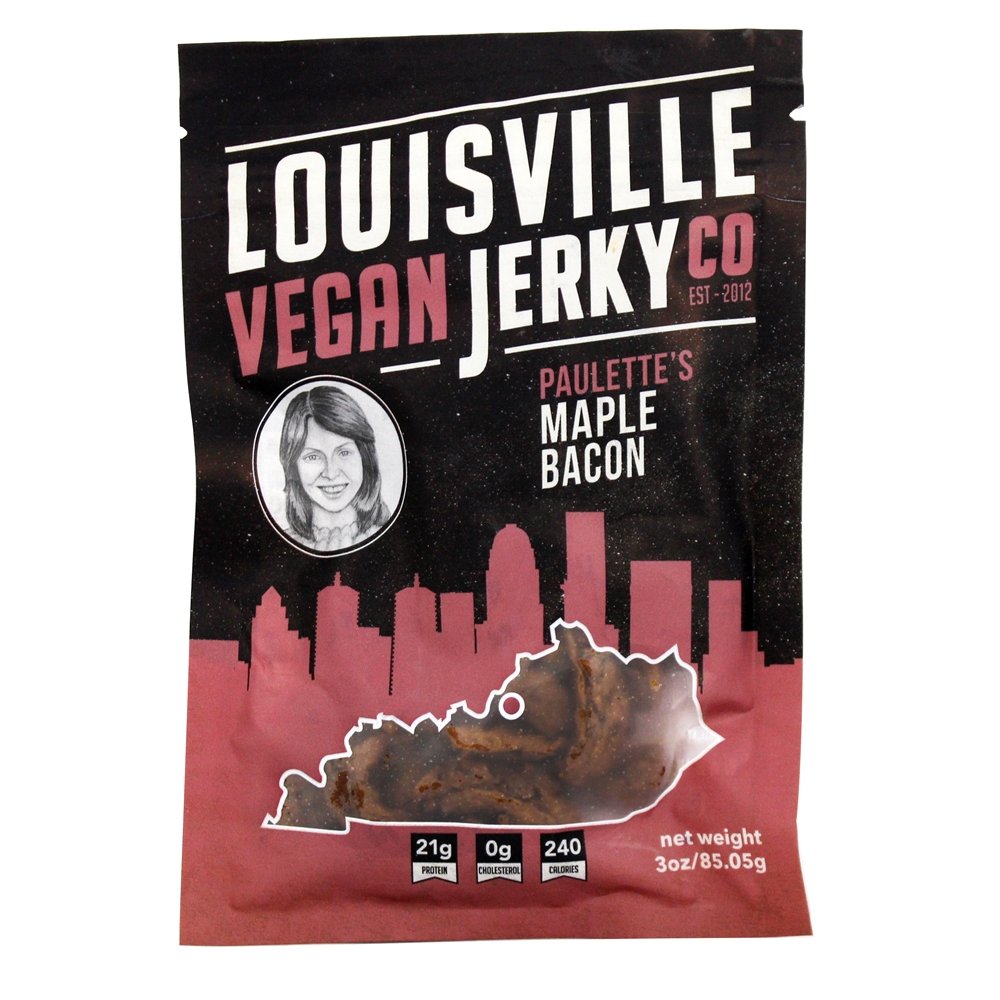 Bacon De Maple Vegan Jerky Paulette - 3 oz. Louisville Vegan Jerky Co.