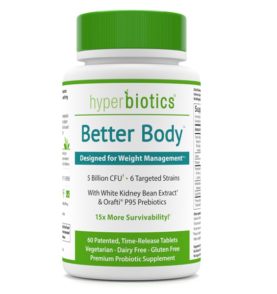 Melhor Probiótico Corporal para Suporte à Perda de Peso 5 Bilhões de UFC - 60 Tablets Hyperbiotics