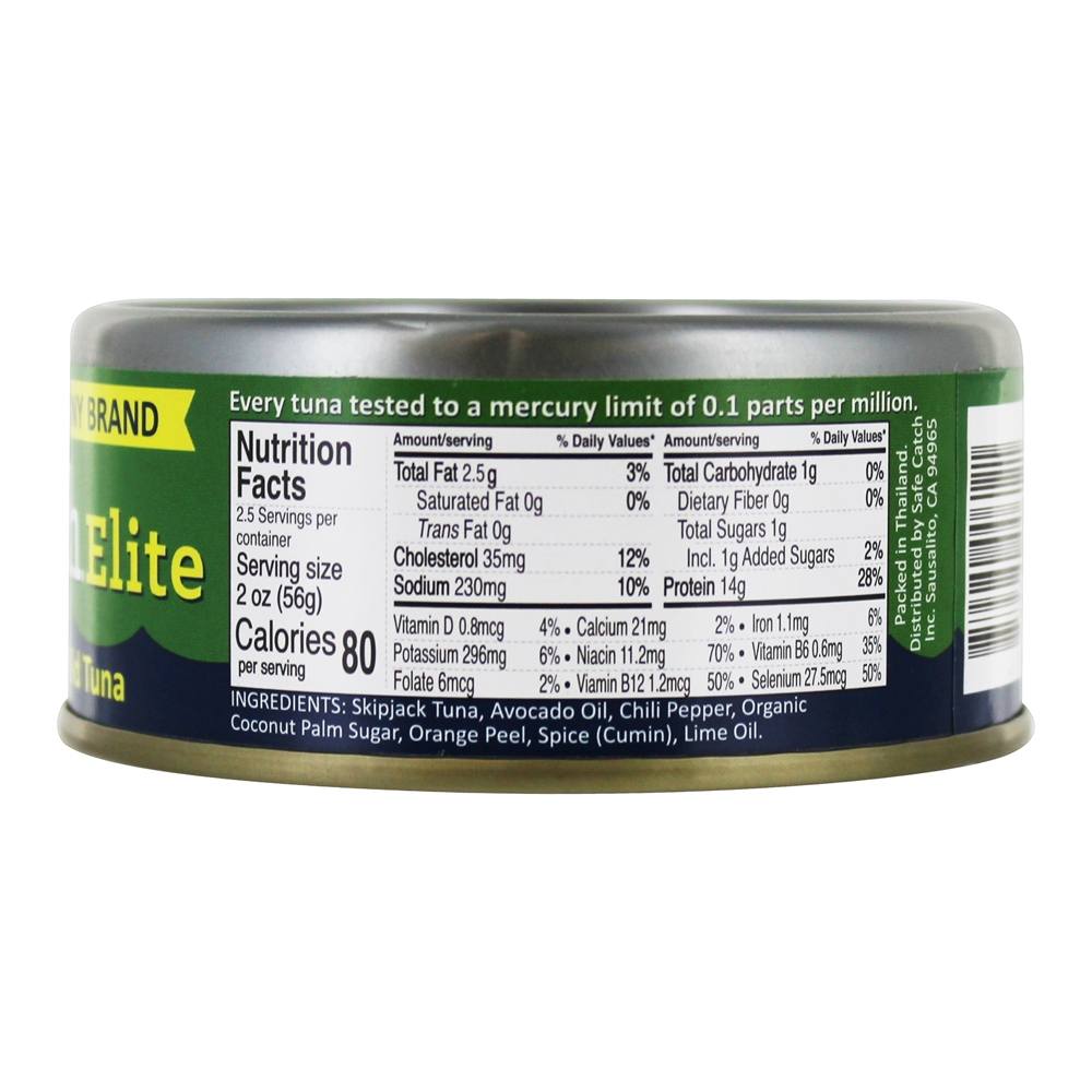 Elite Devagar Cozinhado Prêmio Selvagem Atum Pimenta Cal - 5 oz. Safe Catch - Imagem 2