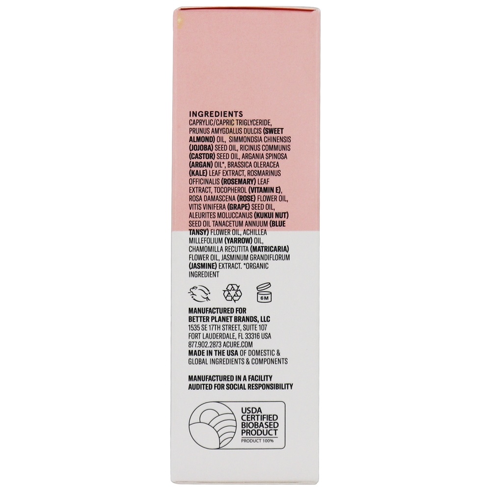 Óleo de noite Facial facial Tansy, calmamente calmante - 1 fl. oz. ACURE - Imagem 3