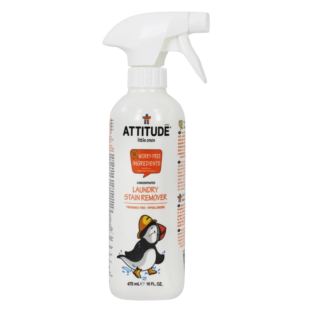 Little Concentrados Removedor de manchas de lavanderia sem fragrância - 16 fl. oz. Attitude