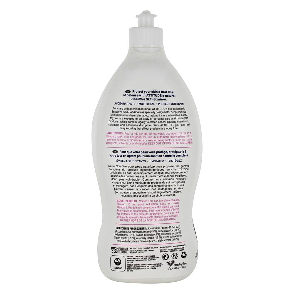 Natural Bebê Sensível Pele Garrafa & Dishwash Líquido Fragrância Livre - 23.6 fl. oz. Attitude - Imagem 2