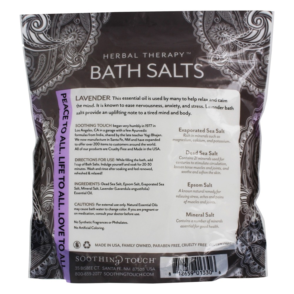 Terapia Herbal que acalma a alfazema dos sais de banho - 32 oz. Soothing Touch - Imagem 2