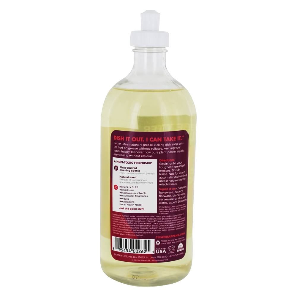 Naturalmente Graxa-Chutando Prato Sabão Romã - 22 fl. oz. Better Life - Imagem 2