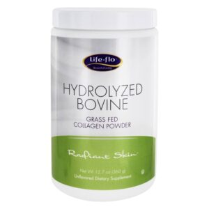 Pó de colágeno bovino com erva hidrolisada não aromatizada - 12.7 oz. Life-Flo
