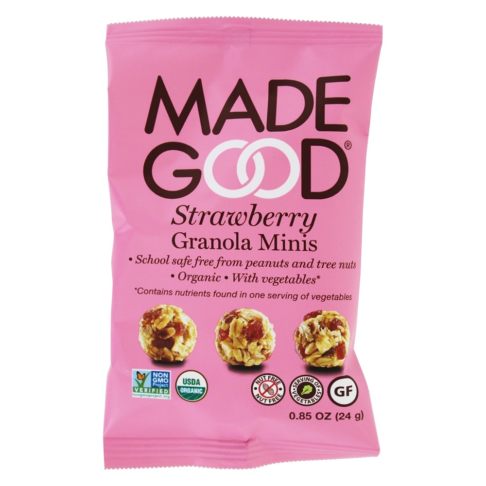 Orgânico Granola Minis Morango - 4 Bolsas Made Good - Imagem 5