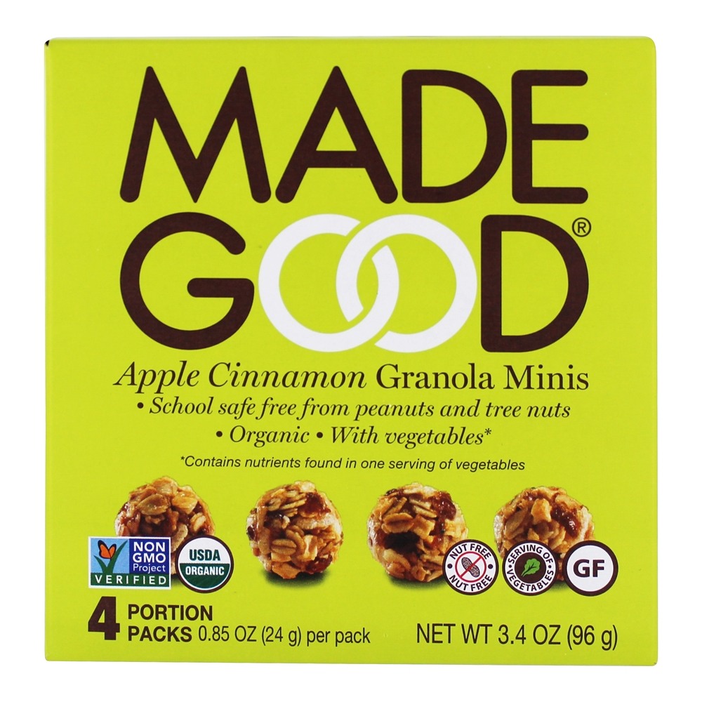 Orgânico Granola Minis Maçã Canela - 4 Bolsas Made Good