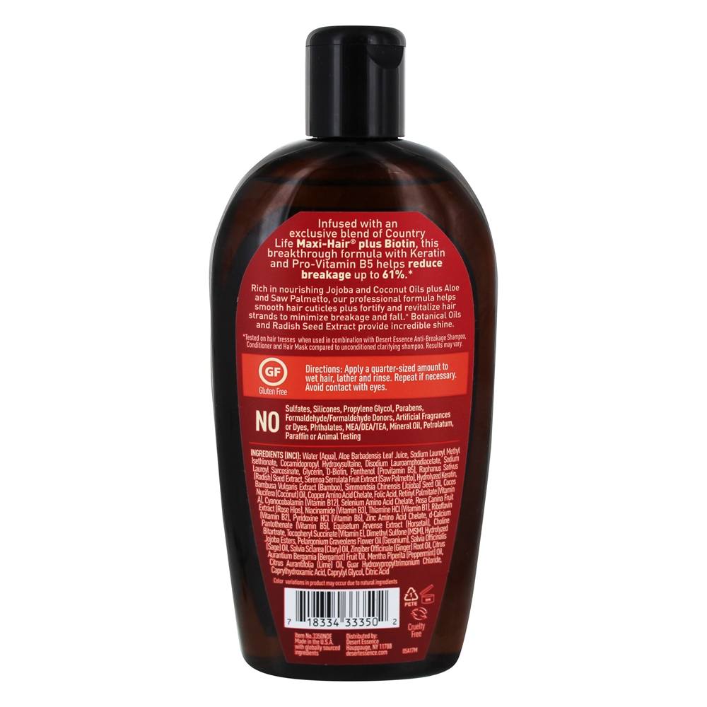 Shampoo Anti Breakage - 10 fl. oz. Desert Essence - Imagem 2