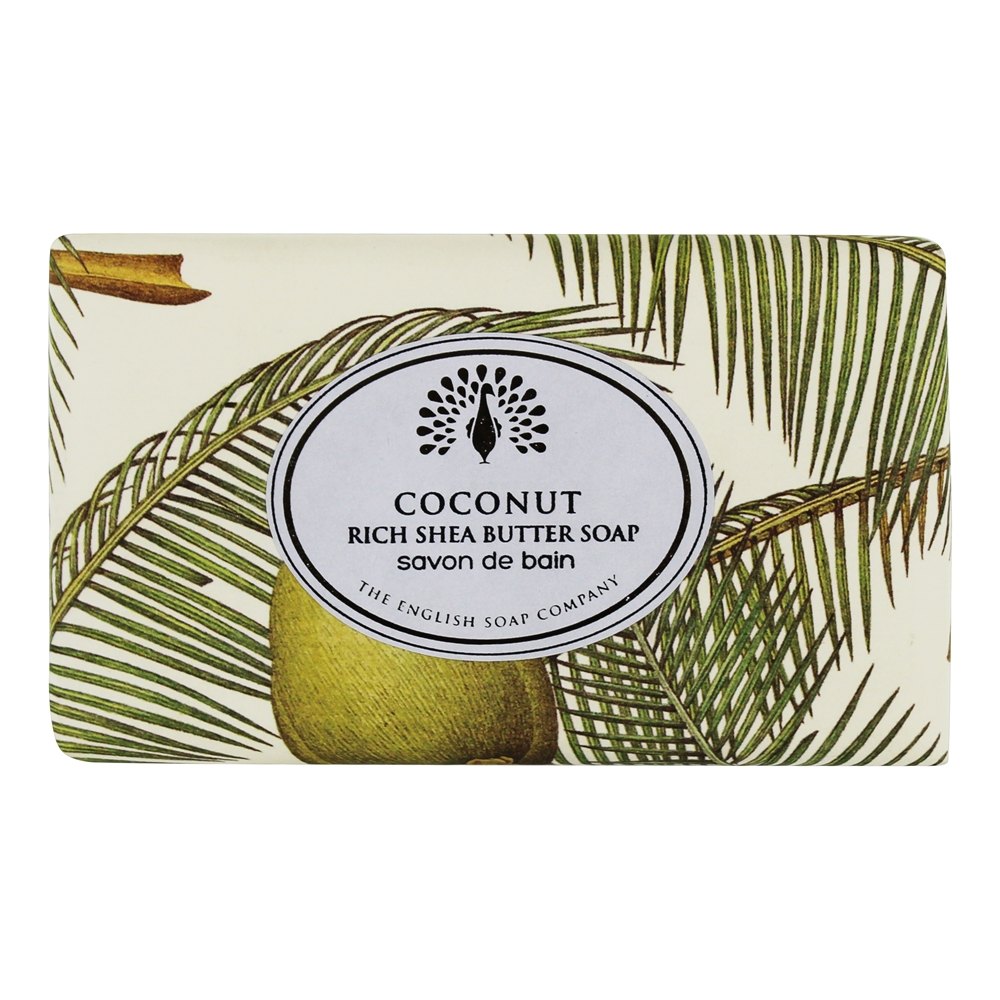 Coco de Sabonete com Barra de Manteiga de Karité Rico - 7 oz. The English Soap Company