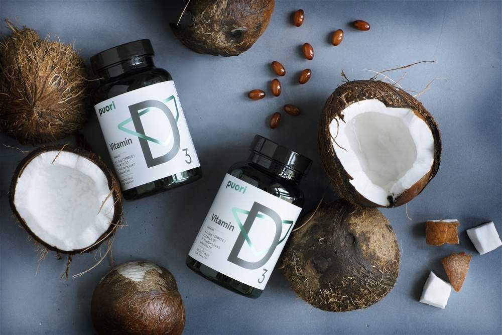 Vitamina D3 com Óleo de Coco Prensado a Frio 2500 UI - 120 Softgels Puori - Imagem 5