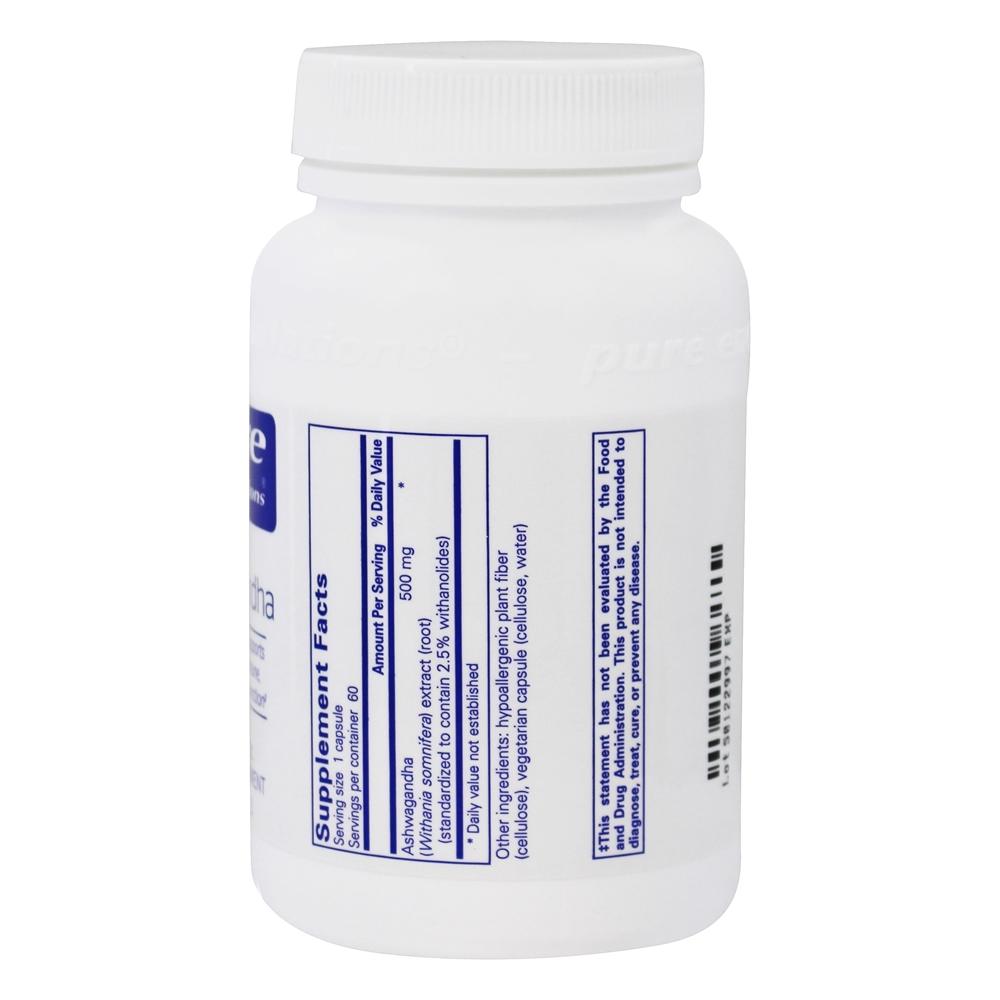 Ashwagandha 500 mg. - Cápsulas 60 Pure Encapsulations - Imagem 2