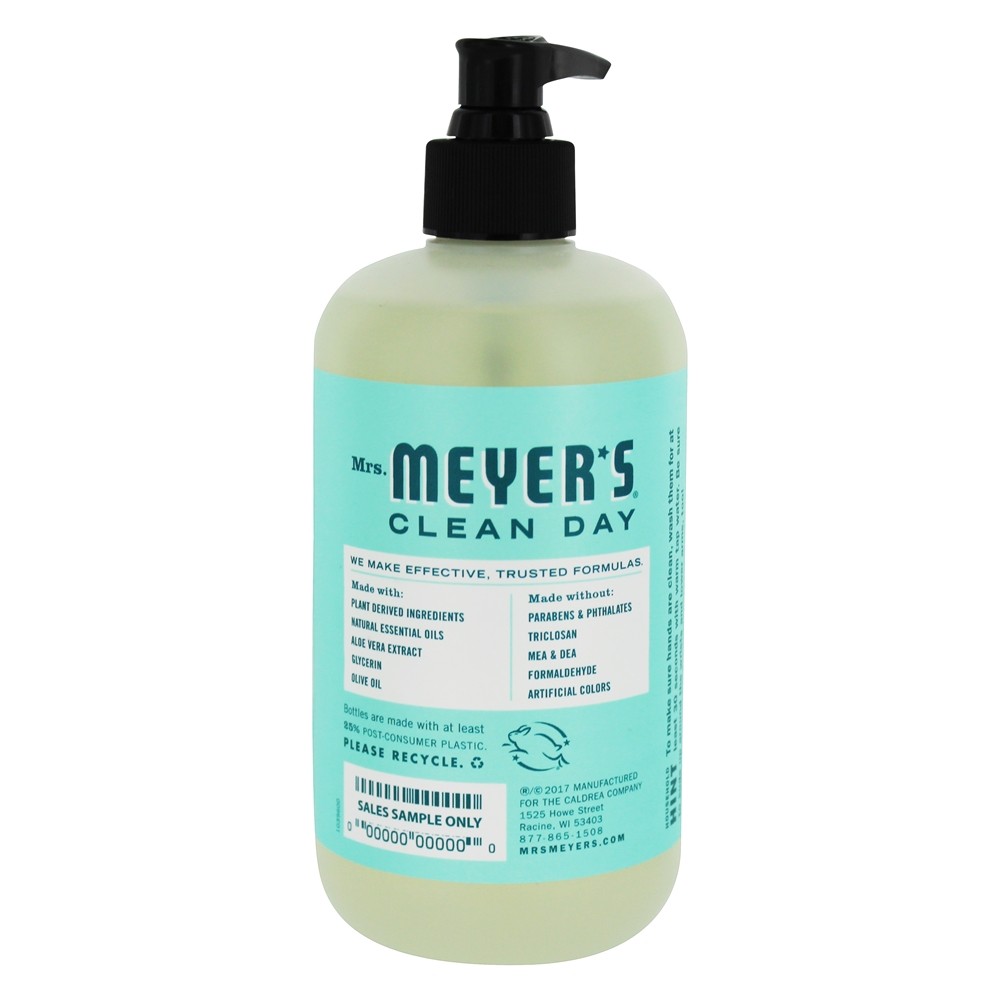 Jarra de sabão líquido com dia limpo, hortelã - 12.5 fl. oz. Mrs. Meyer's - Imagem 3
