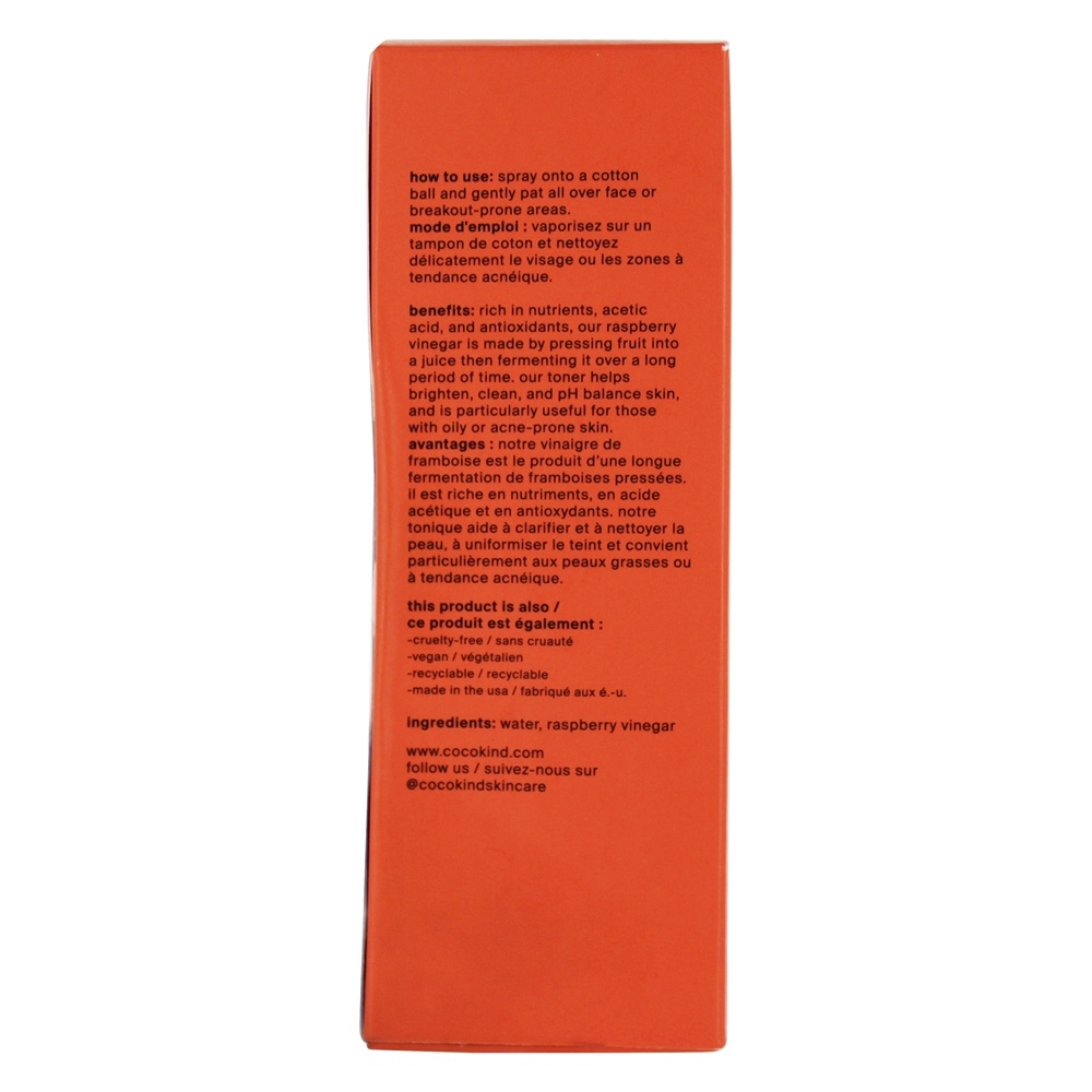 Toner de Vinagre de Framboesa - 4 fl. oz. Cocokind - Imagem 3