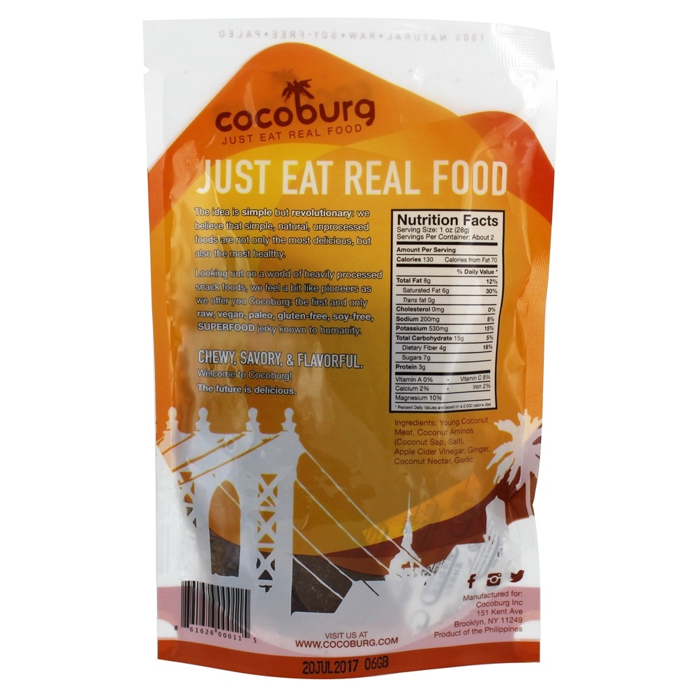 Vegan Coco Irregular Gengibre Teriyaki - 1.5 oz. Cocoburg - Imagem 2