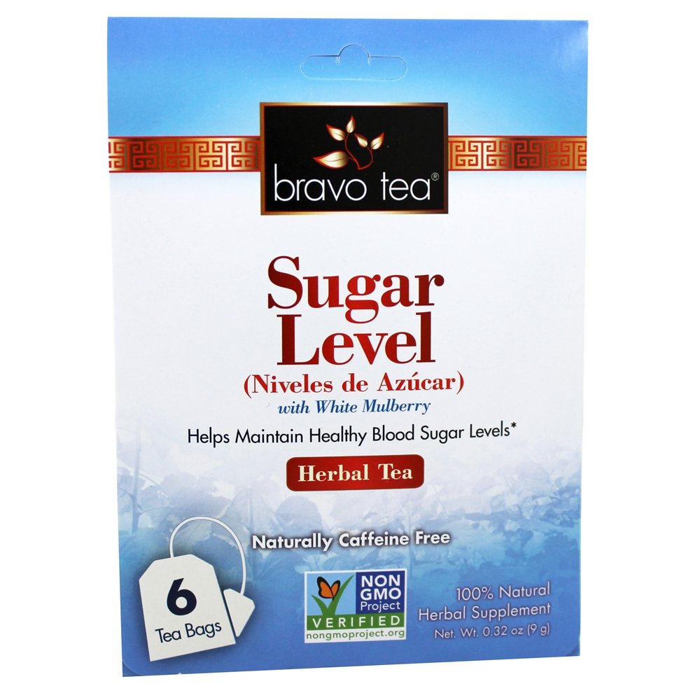 100 % de chá de ervas de nível de açúcar natural - Pacote 12 Bravo Tea - Imagem 3