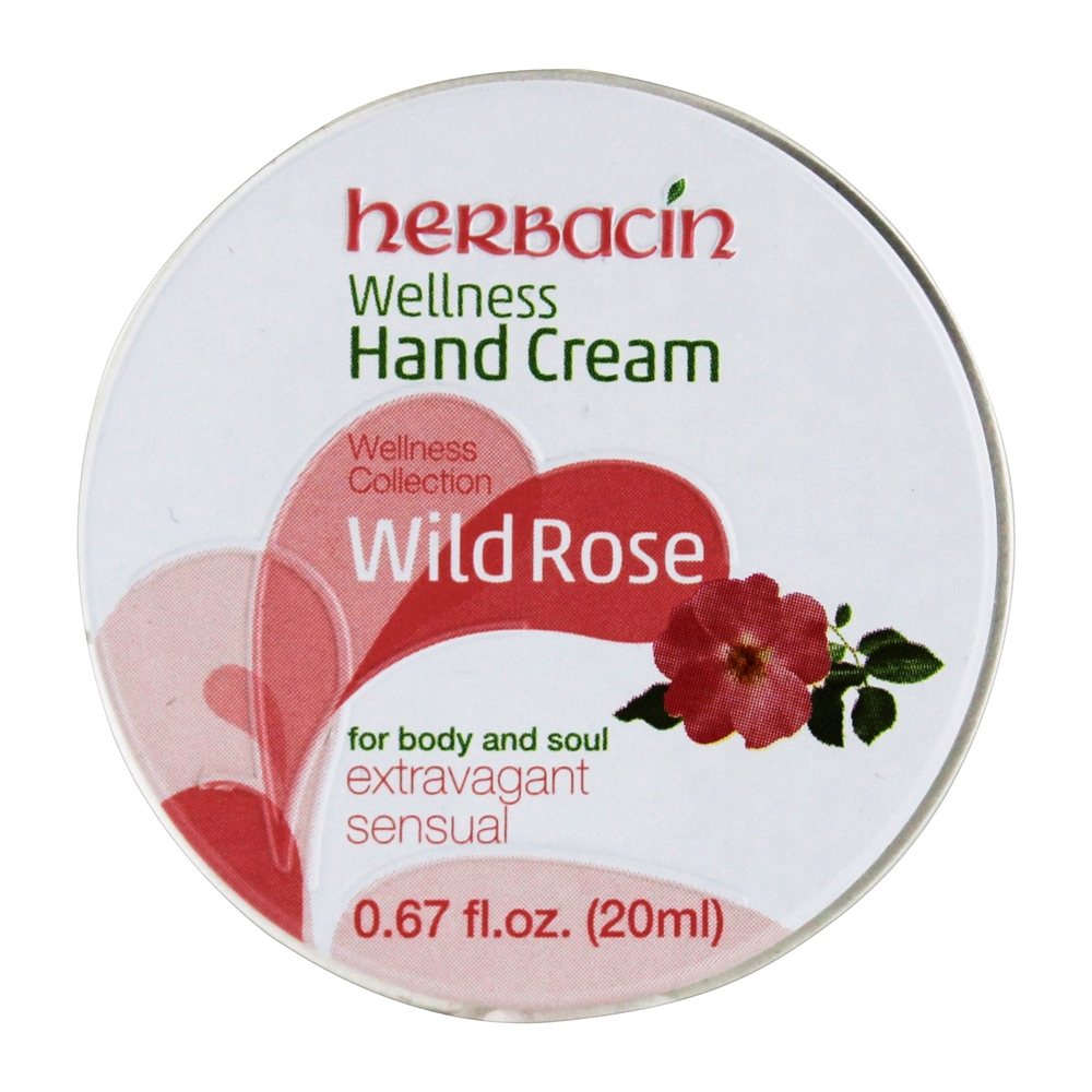 Creme de Mãos Wellness para Body & Soul Wild Rose - 0.67 fl. oz. Herbacin