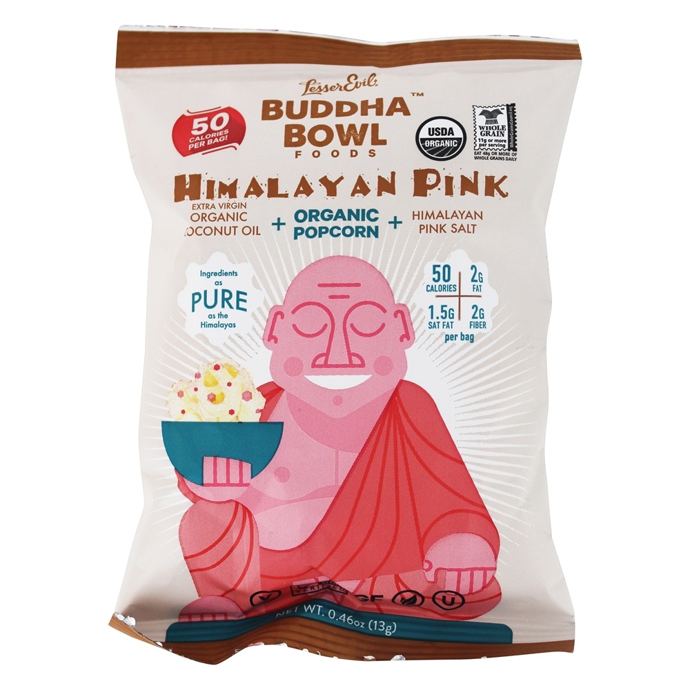 Tigela de Buddha Orgânico Pipoca Himalaia Rosa - 8 Pacote (s) Lesser Evil - Imagem 3