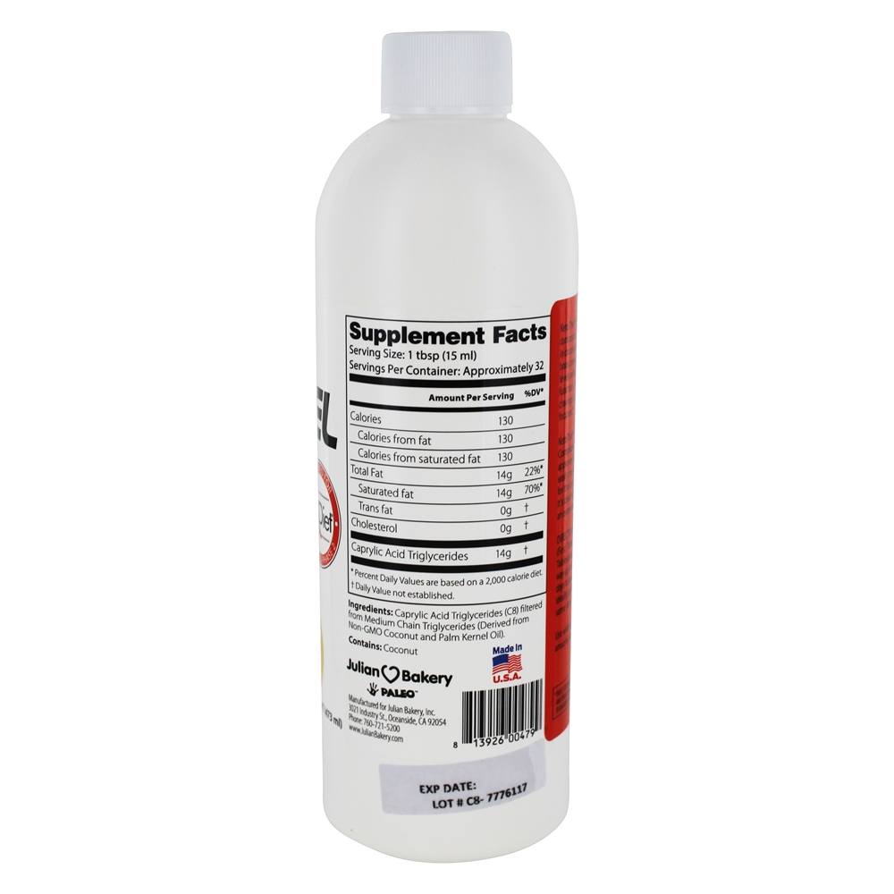Ketothin C8 Combustível Caprílico MCT Composto - 16 fl. oz. Julian Bakery - Imagem 2