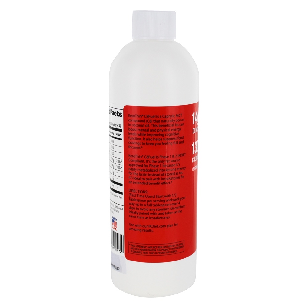 Ketothin C8 Combustível Caprílico MCT Composto - 16 fl. oz. Julian Bakery - Imagem 3