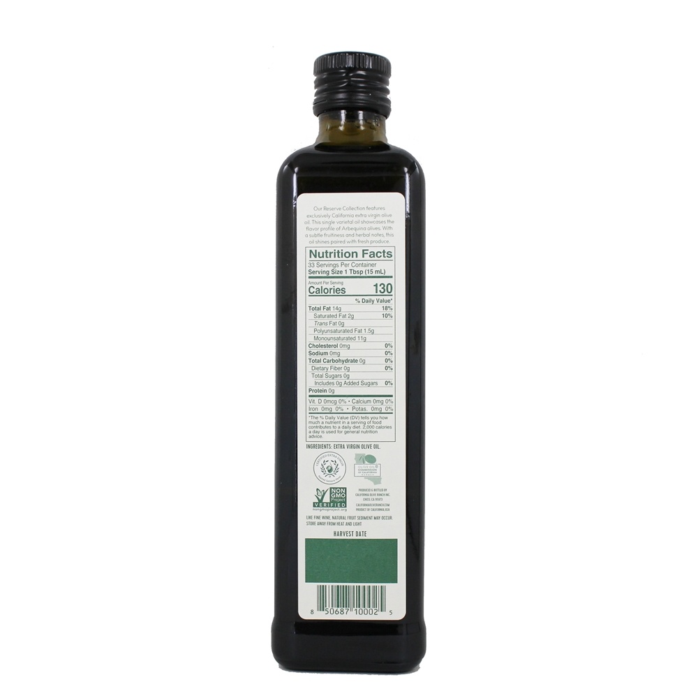Primeira Prensa a frio Óleo de oliva virgem extra Arbequina - 16.9 fl. oz. California Olive Ranch - Imagem 2