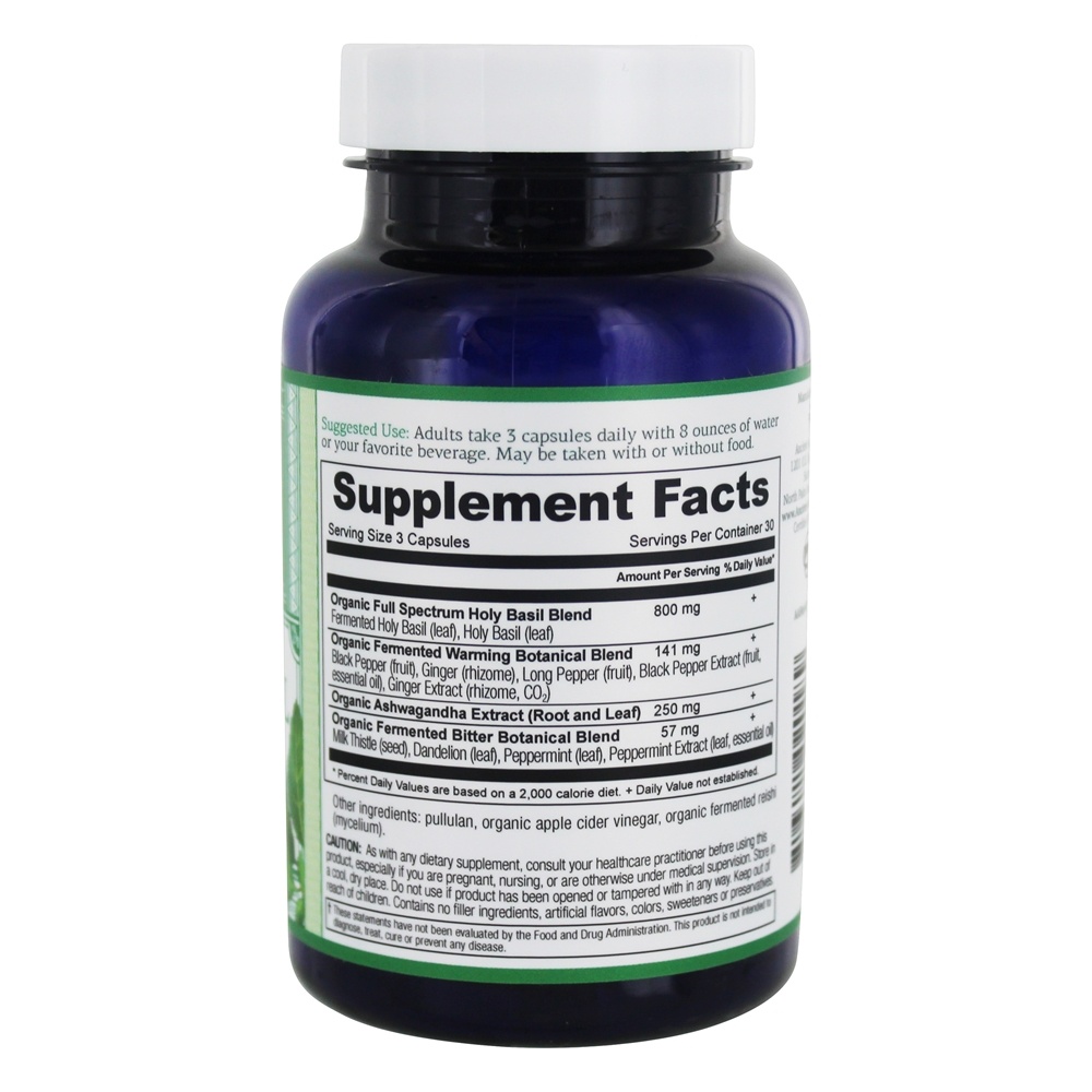 Manjericão Santo fermentado - Cápsulas 90 Ancient Apothecary - Imagem 2