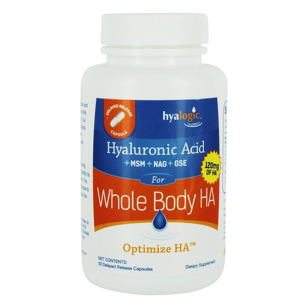Ácido hialurônico + MSM + NAG + GSE para todo o corpo HA 120 mg. - Cápsulas 30 Hyalogic