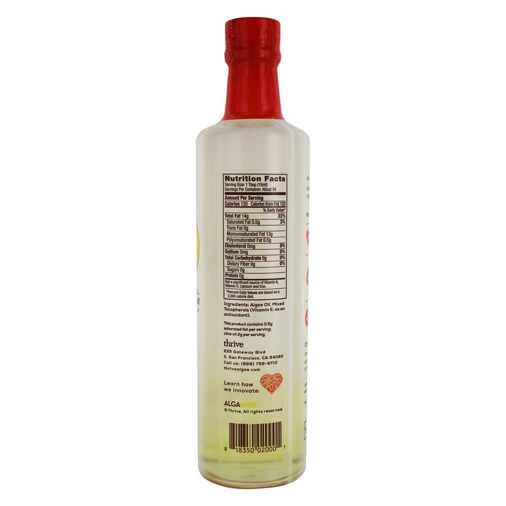 Óleo de algas culinária - 16.9 fl. oz. Thrive - Imagem 2