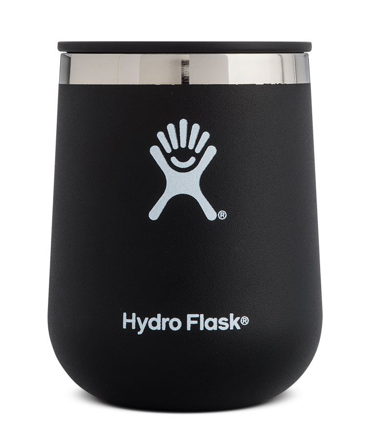 Copo de vinho isolado de aço inoxidável preto - 10 fl. oz. Hydro Flask