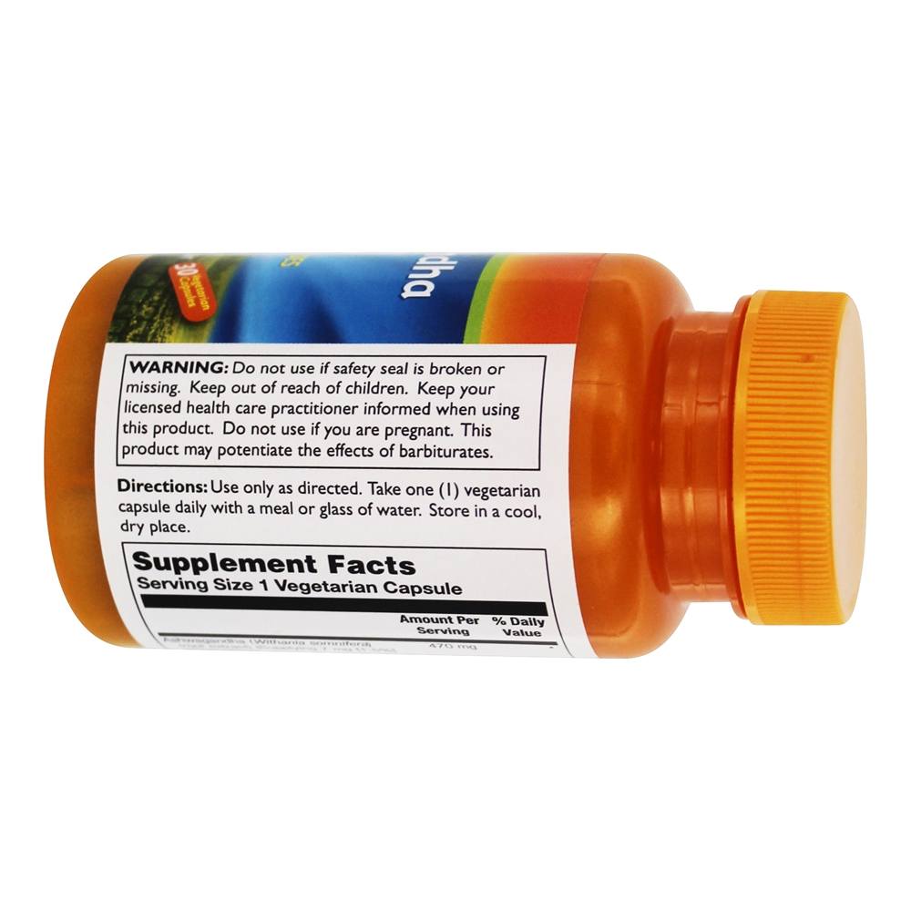 Ashwagandha 1.5 % Withanolides 470 mg. - 30 Cápsula (s) vegetal (s) Thompson - Imagem 4