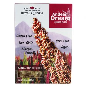 Comprar orgânico quinoa fusilli macarrão - 8 oz. Andean dream preço no brasil alimentos & lanches massa / macarrão suplemento importado loja 51 online promoção - 7 de julho de 2022