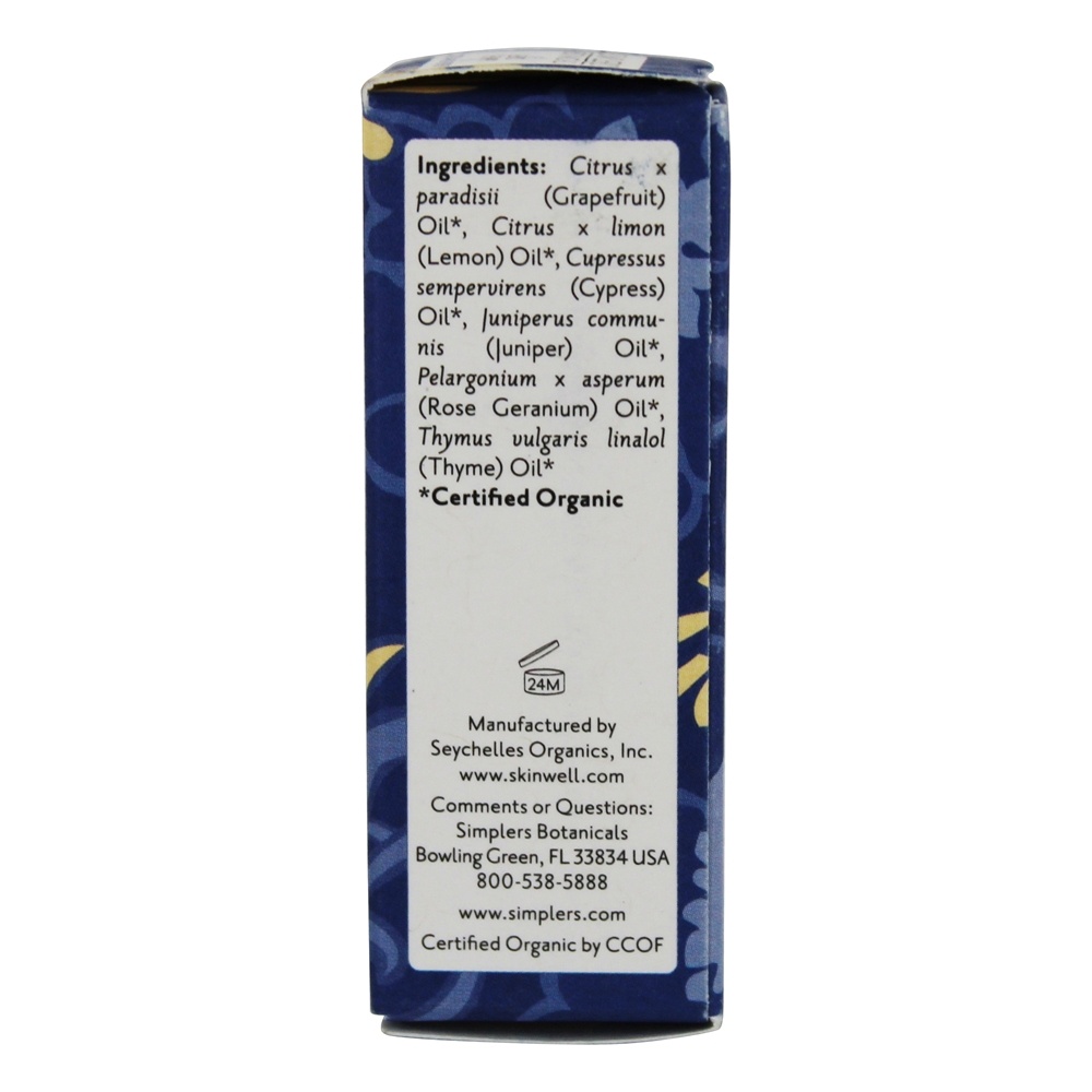 Mistura de Terapia Orgânica Desintoxicação e Renovação de Óleo Essencial - 0.17 fl. oz. Simplers Botanicals - Imagem 2