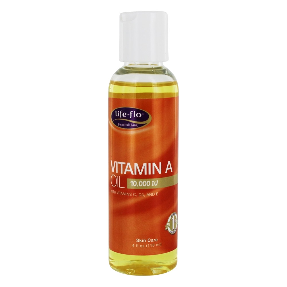 Vitamina A Óleo com Vitaminas C, D3 e E 10000 IU - 4 fl. oz. Life-Flo